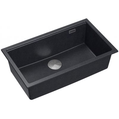 Zlewozmywak GraniteQ 76x45 cm czarny HQD7644U8BSU Quadron Logan