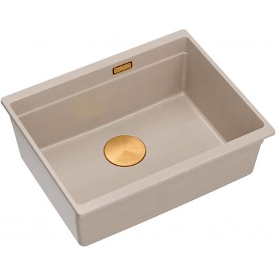 Zlewozmywak GraniteQ 56x45 cm beżowy HQJ6045U2PVDC1U Quadron Logan
