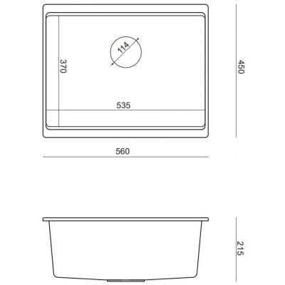 Zlewozmywak GraniteQ 56x45 cm beżowy HQJ6045U4BSU Quadron Logan