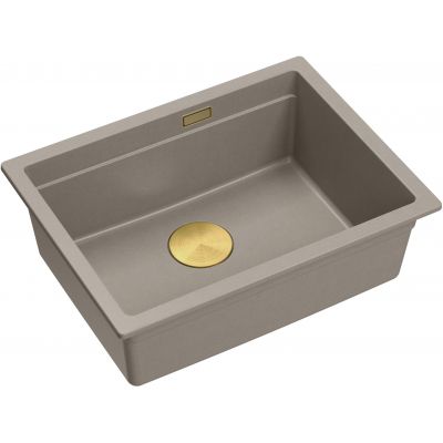 Zlewozmywak GraniteQ 56x45 cm beżowy HQJ6045U4PVDG1U Quadron Logan