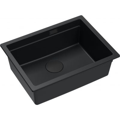 Quadron Logan 100 zlewozmywak 56x45 cm Graniteq czarny HQJ6045U7_BLM_U