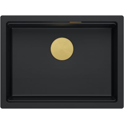 Zlewozmywak GraniteQ 56x45 cm czarny HQJ6045U7PVDG1U Quadron Logan