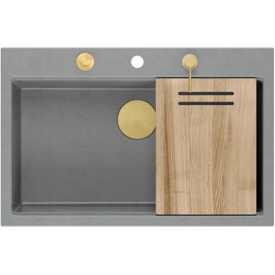 Zlewozmywak GraniteQ 76x50 cm HQM7650U5PVDG1 Quadron Marc