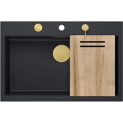 Zlewozmywak GraniteQ 76x50 cm HQM7650U7PVDG1 Quadron Marc