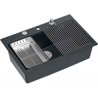 Zlewozmywak GraniteQ 76x50 cm HQM7650U8BS Quadron Marc