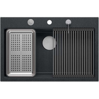 Zlewozmywak GraniteQ 76x50 cm HQM7650U8BS Quadron Marc