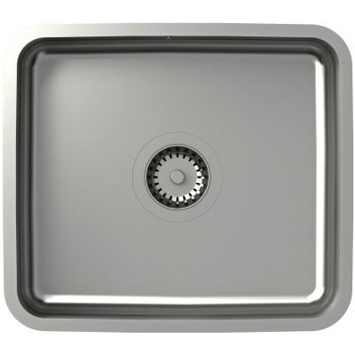 Zlewozmywak stalowy z syfonem 44x39 cm stal KS1U4035BSDBS Quadron Nicolas