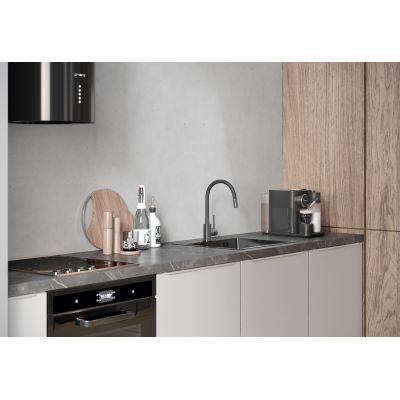 Zlewozmywak z akcesoriami 58x45 cm ZH5845PVDBLM Quadron Luke