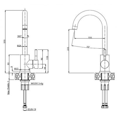 Zlewozmywak z baterią czarny / czarny TQ7744GMCZ Quadron Go Max