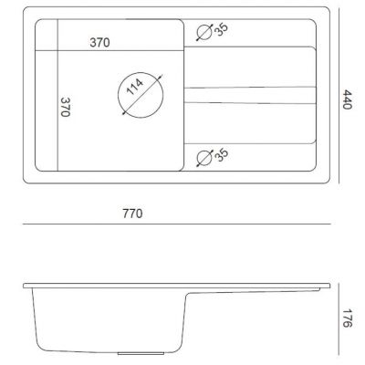 Zlewozmywak z baterią i dozownikiem beżowy / stal TQ7744RMBEZ Quadron Ready Max