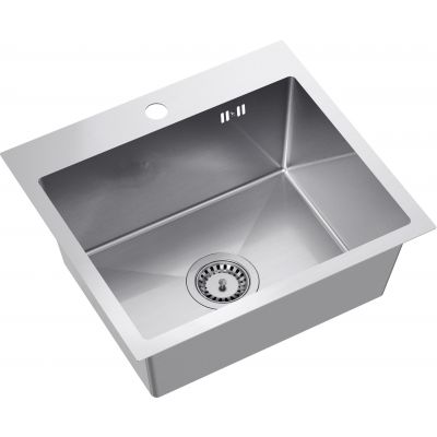 Zlewozmywak z baterią stal/stal ZH5045BS3323503BL Quadron Luke