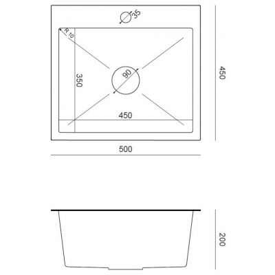 Zlewozmywak z baterią stal/stal ZH5045BS3323503BL Quadron Luke