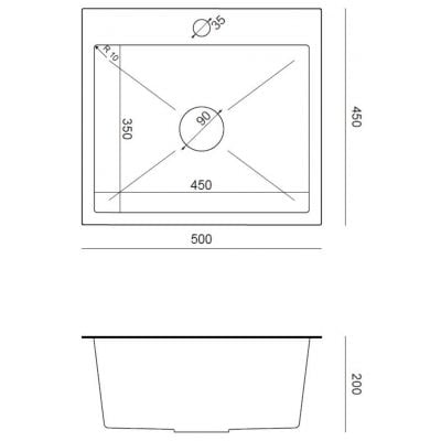 Zlewozmywak z baterią stal / stal ZH5045BS3623500BS Quadron Luke