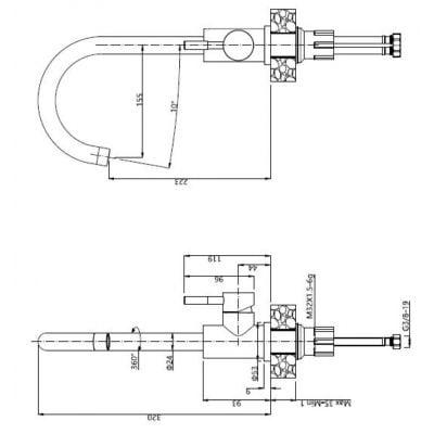 Zlewozmywak z baterią stal / stal ZH5045BS3623500BS Quadron Luke