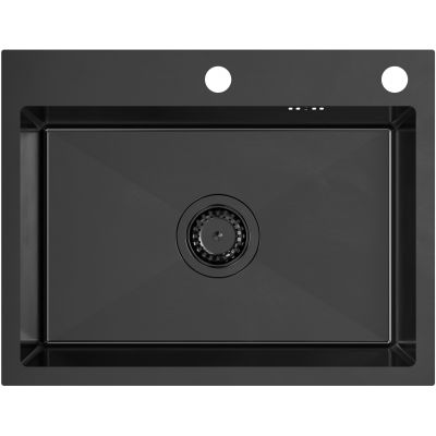 Zlewozmywak z akcesoriami 58x45 cm ZH5845PVDBLM Quadron Luke