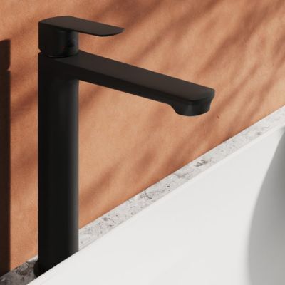 Bateria umywalkowa stojąca czarna X070478 Ravak Life