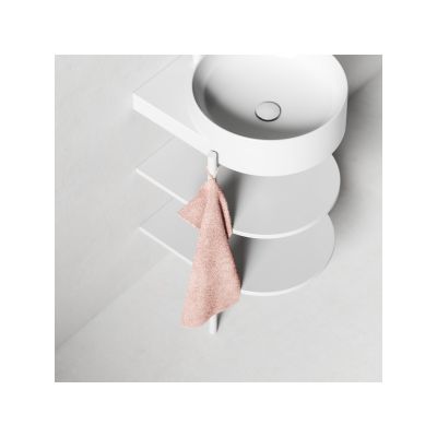 Konsola podumywalkowa 46.8x49.5x76.5 cm podumywalkowa stojąca biała D80000E004 Ravak Yard