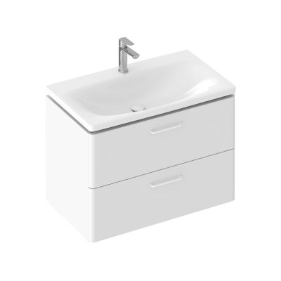 Szafka 80x46.5x50 cm podumywalkowa wisząca biała X000001815 Ravak Balance