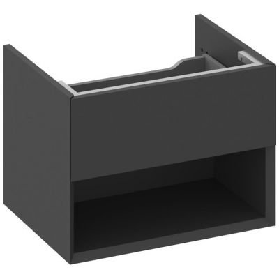 Szafka 60x45x43 cm podumywalkowa wisząca czarna X000001856 Ravak Lite