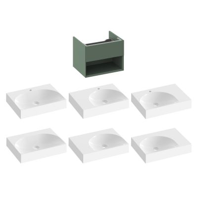 Szafka 60x45x43 cm podumywalkowa wisząca zielona X000001858 Ravak Lite