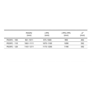 Drzwi prysznicowe 110 cm uchylne 03GD0U00Z1 Ravak Pivot