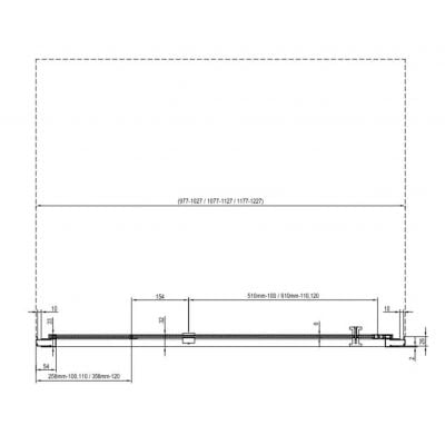 Drzwi prysznicowe 100 cm uchylne biały mat/szkło przezroczyste 03OA0E01Z1 Ravak Nexty
