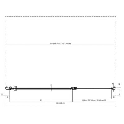 Drzwi prysznicowe 120 cm uchylne biały mat/szkło przezroczyste 0QVGCE00Z1 Ravak Chrome