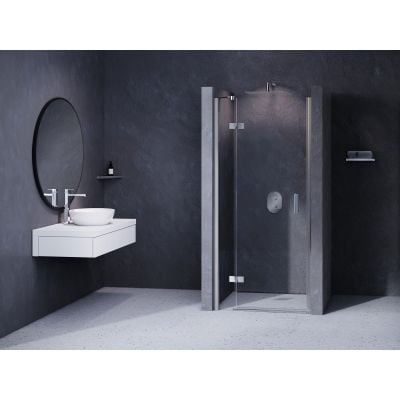 Drzwi prysznicowe 90 cm uchylne chrom połysk/szkło przezroczyste 0SL7AA00Z1 Ravak SmartLine