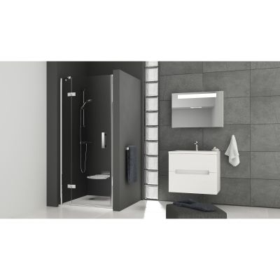 Drzwi prysznicowe 100 cm uchylne chrom połysk/szkło przezroczyste 0SLAAA00Z1 Ravak SmartLine