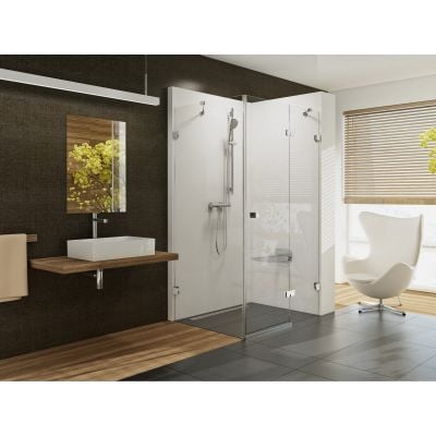 Kabina prysznicowa 120x80 cm prostokątna chrom połysk/szkło przezroczyste 0UPG4A00Z1 Ravak Brillant