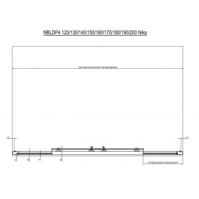 Drzwi prysznicowe 160 cm rozsuwane aluminium połysk/szkło przezroczyste 0YMS0C00Z1 Ravak Blix II
