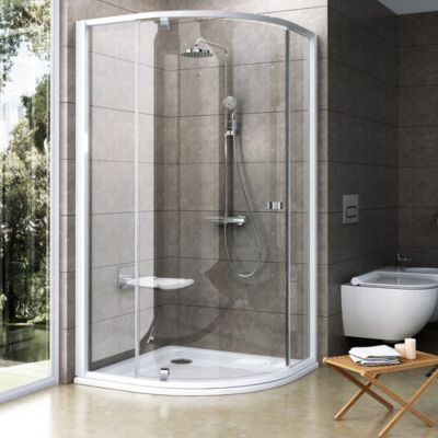 Kabina prysznicowa półokrągła 80x80 cm 37644100Z1 Ravak Pivot