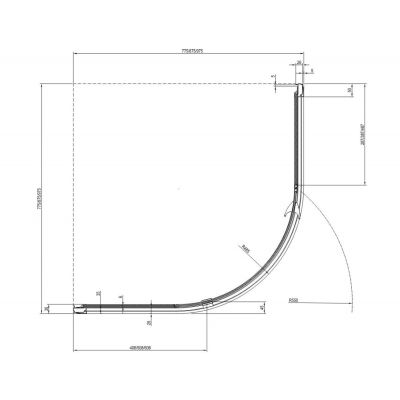Kabina prysznicowa półokrągła 90x90 cm 37677C00Z1 Ravak Pivot