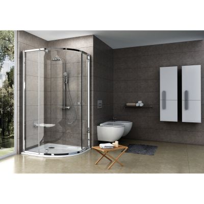 Kabina prysznicowa półokrągła 90x90 cm 37677C00Z1 Ravak Pivot