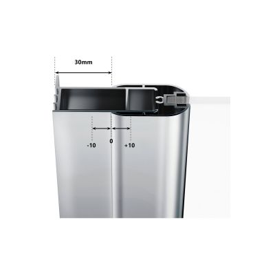 Kabina prysznicowa 80x80 cm półokrągła aluminium połysk/szkło przezroczyste 3Q140C00Z1 Ravak Chrome