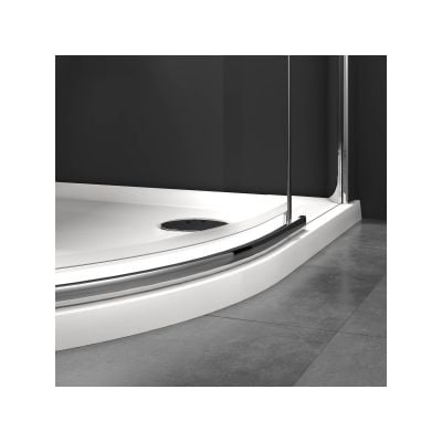 Kabina prysznicowa 90x90 cm półokrągła chrom połysk/szkło przezroczyste 3S277A00Y1 Ravak SmartLine