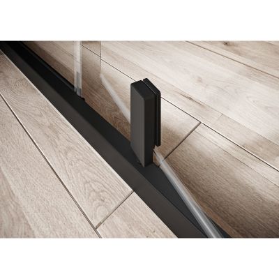 Ścianka prysznicowa 80 cm czarny mat/szkło przezroczyste 90O40300Z1 Ravak Nexty