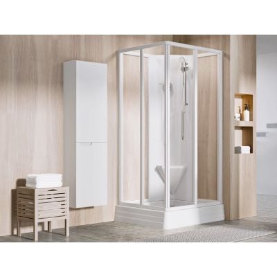 Brodzik kwadratowy 90.5x90.5 cm biały A007701120 Ravak Angela