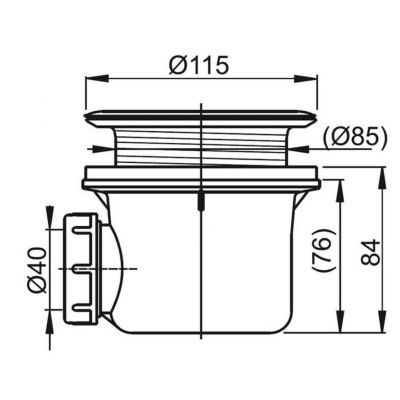 Syfon do brodzika X01308 Ravak Basic