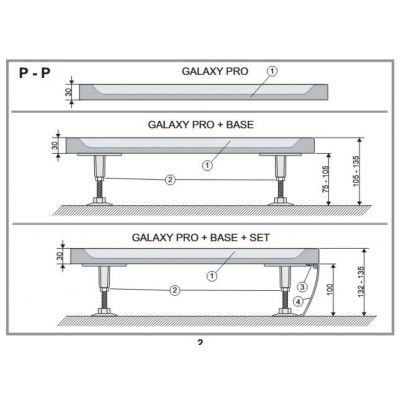Brodzik prostokątny 100x90 cm XA04A701010 Ravak Galaxy Pro Chrome