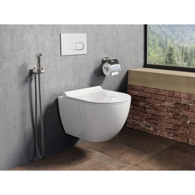 Przycisk spłukujący biały X01455 Ravak Chrome