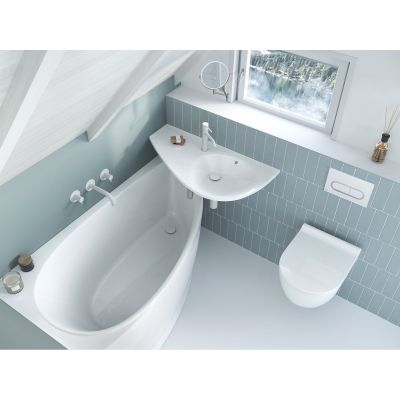 Przycisk spłukujący biały X01455 Ravak Chrome