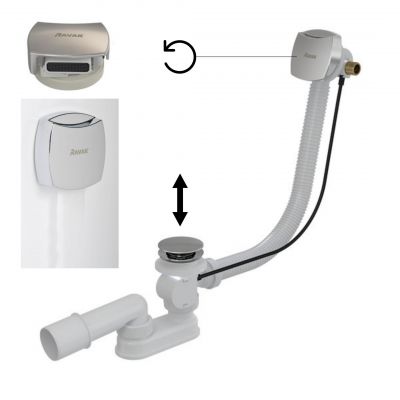 Ravak X01438 syfon do wanny chrom