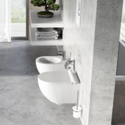 Miska WC wisząca bez kołnierza biały połysk X01535 Ravak Chrome