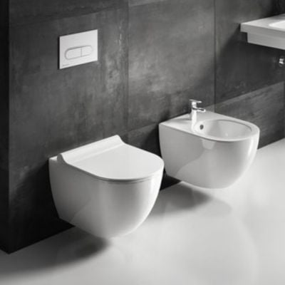 Miska WC wisząca bez kołnierza biały połysk X01535 Ravak Chrome