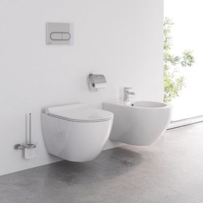 Miska WC wisząca bez kołnierza biały połysk X01535 Ravak Chrome