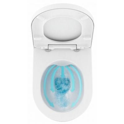 Miska WC wisząca bez kołnierza biały połysk X01535 Ravak Chrome