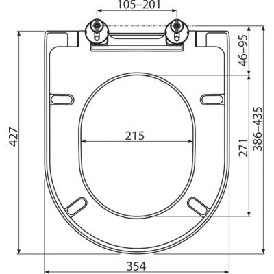 Deska sedesowa wolnoopadająca biała X01549 Ravak Chrome