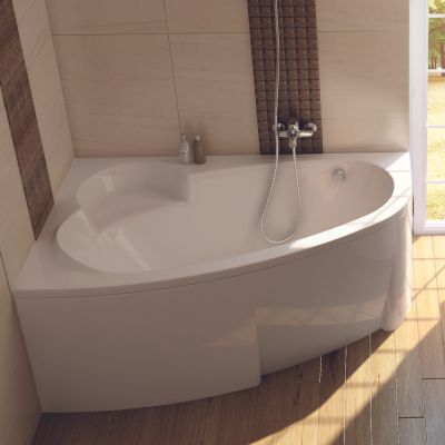 Wanna narożna 160x100 cm lewa biała C461000000 Ravak Asymmetric