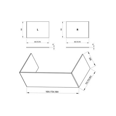 Wanna prostokątna 180x80 cm biała C921300000 Ravak City